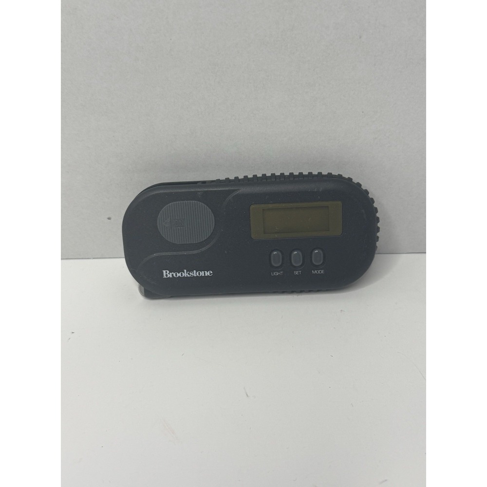 Brookstone Travel Alarm With Flexible Reading Light